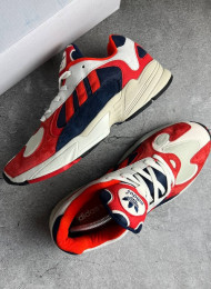 Кроссовки Adidas Yung 1 Chalk White Red Navy живое фото 2