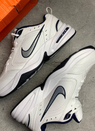 Кроссовки Nike Air Monarch 4 (IV) White Blue живое фото 1