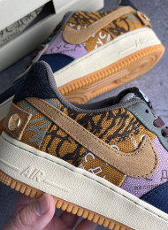 Кроссовки Nike Air Force 1 Travis Scott Cactus Jack живое фото 4