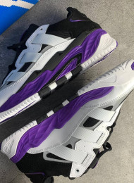 Кроссовки Adidas Niteball White Power Purple Black живое фото 1