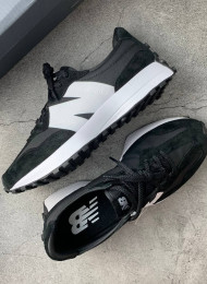 Кроссовки New Balance MS327CPG Black White живое фото 2