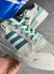 Кроссовки Adidas Forum Exhibit Low White Mint Green живое фото 3