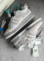 Кроссовки Adidas Forum Buckle Low Bad Bunny Light Grey живое фото 1